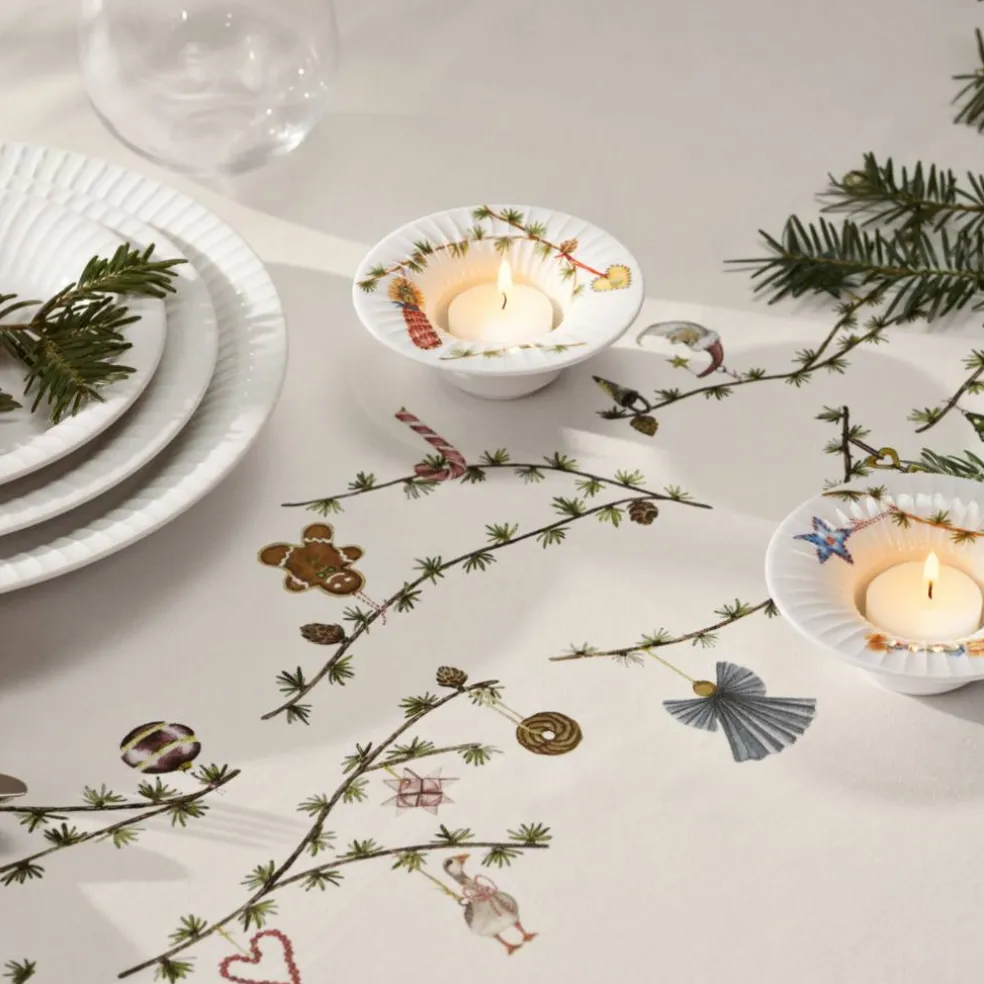 Hammershøi Christmas duk 150 × 370 cm, vit