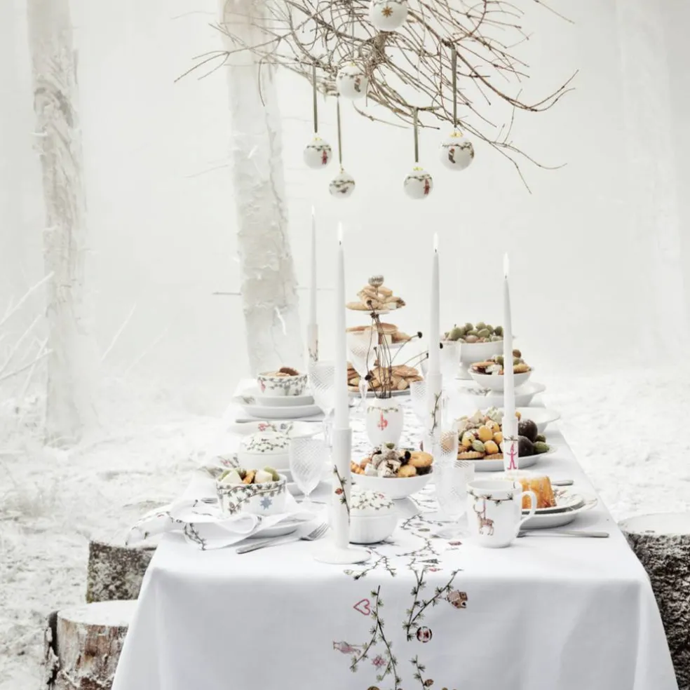 Hammershøi Christmas duk 150 × 320 cm, vit