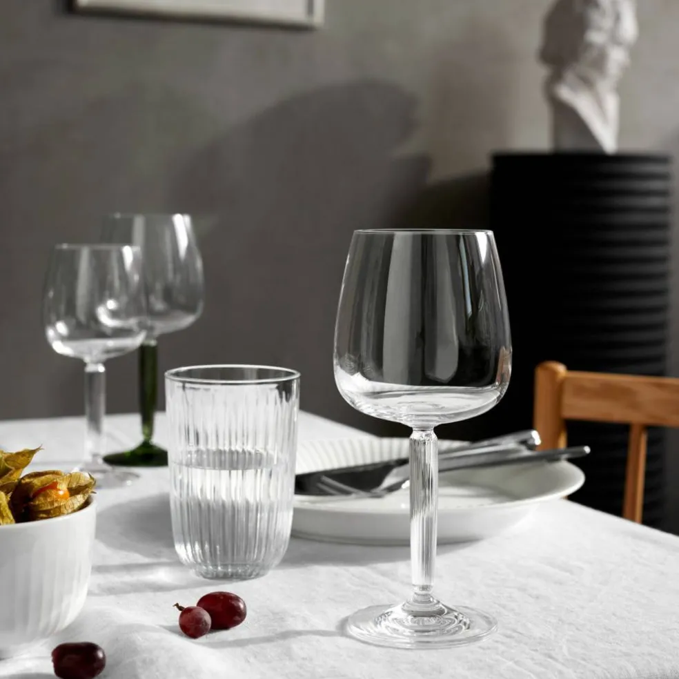 Hammershøi rödvinsglas, Ø 9,5 cm, 2 st, grön