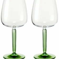 Hammershøi rödvinsglas, Ø 9,5 cm, 2 st, grön