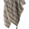 Handduk 70x50 cm, taupe stripe