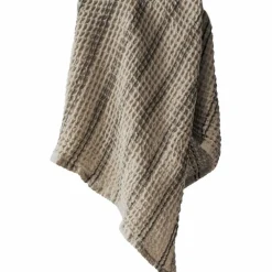 Handduk 70x50 cm, taupe stripe