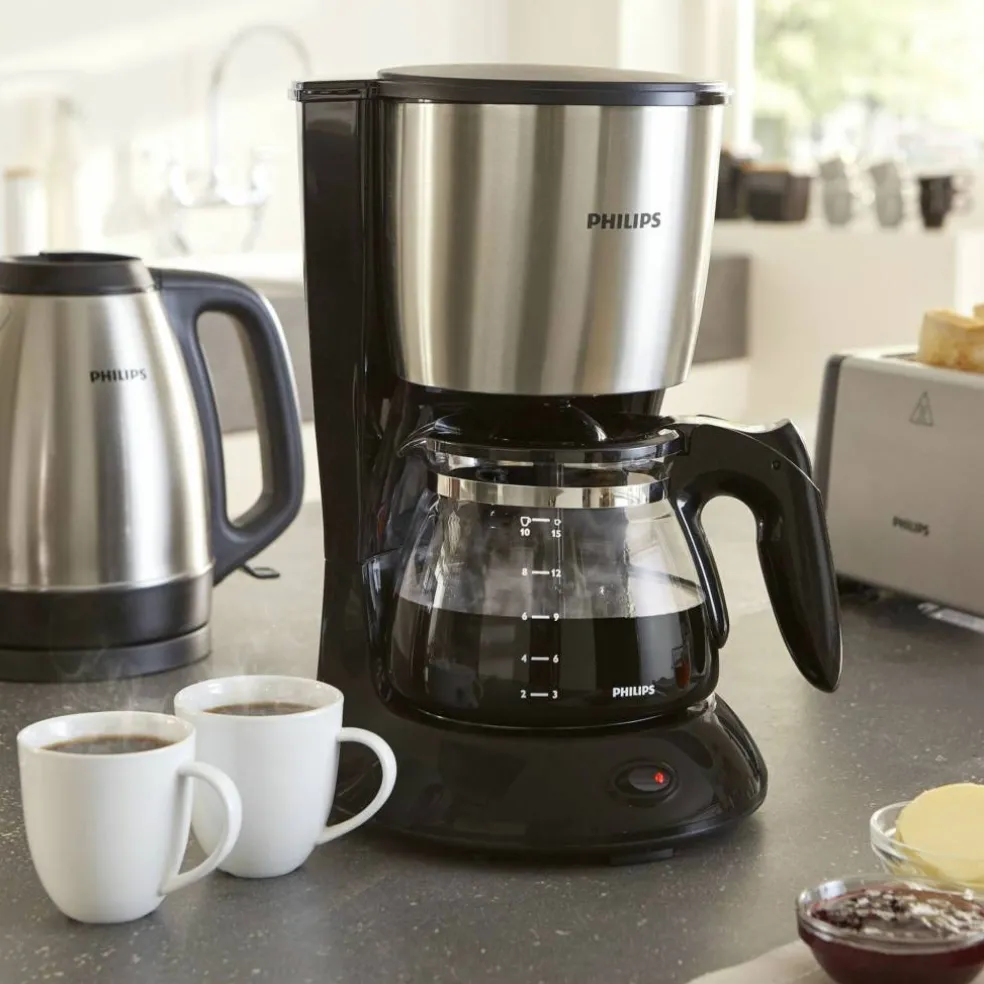 HD7462/20 Daily Collection kaffebryggare, metall/svart