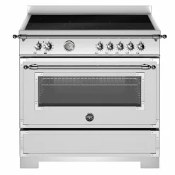 HER95I1EAVT2 Heritage induktionsspis 90 cm med 5 zoner och 1 ugn, elfenbensvit