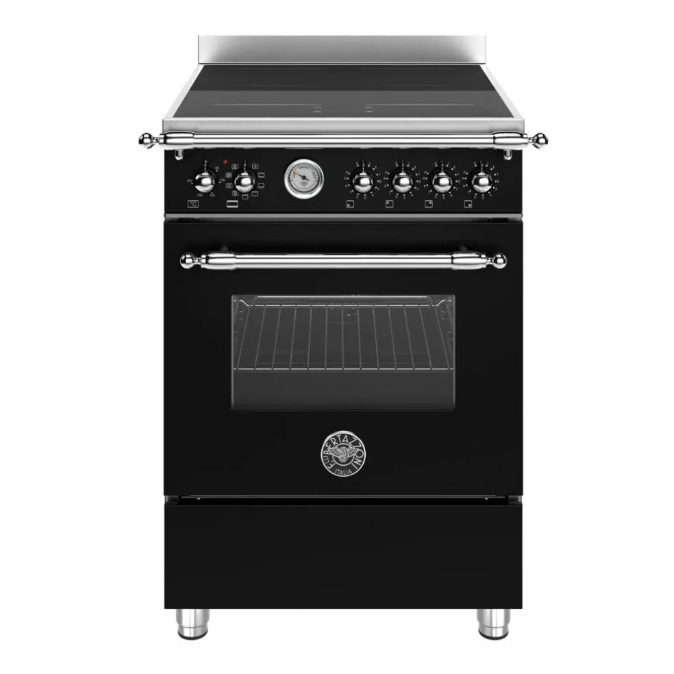 HER64I1ENEC2 Heritage induktionsspis 60 cm med 4 zoner och 1 ugn, mattsvart