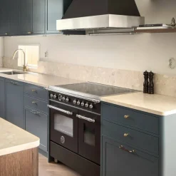HER95I2ENEC Heritage induktionsspis med dubbelugn 90 cm 5 zoner, mattsvart