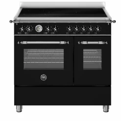 HER95I2ENET2 Heritage induktionsspis 90 cm med 5 zoner och 2 ugnar, mattsvart