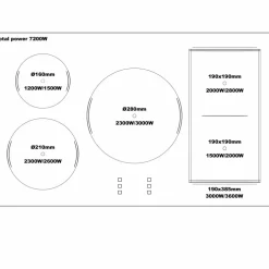 HER105I3ENET2 Heritage induktionsspis 100 cm med 5 zoner och 3 ugnar, mattsvart