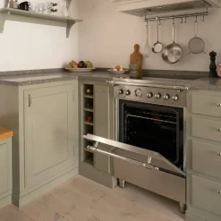 HER64I1EXC2 Heritage induktionsspis 60 cm med 4 zoner och 1 ugn, rostfritt stål