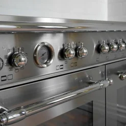 HER95I2EXC2 Heritage induktionsspis utan dekorram 90 cm med 5 zoner och 2 ugnar, rostfritt stål