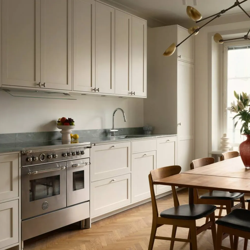 HER95I2EXT2 Heritage induktionsspis 90 cm med 5 zoner och 2 ugnar, rostfritt stål