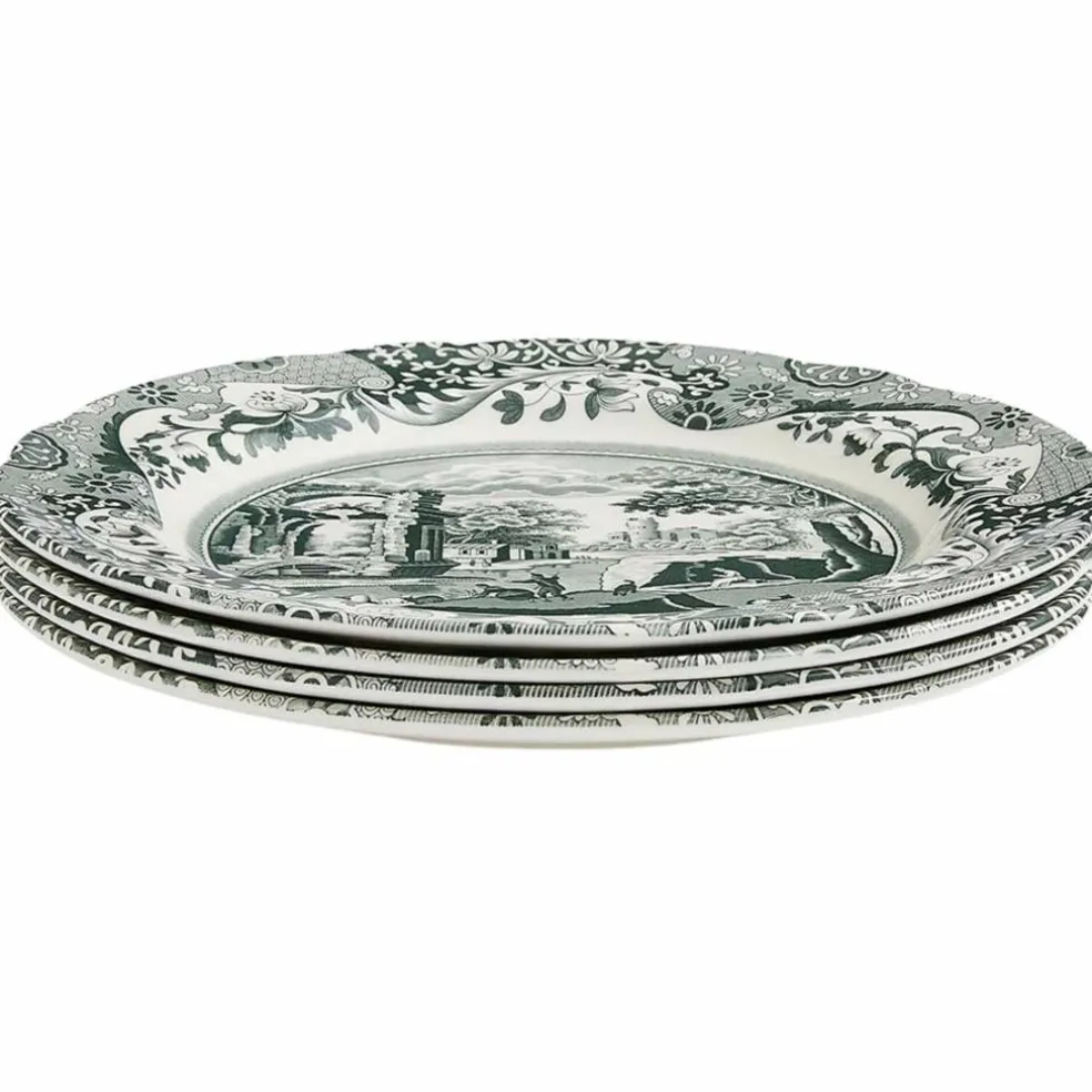 Heritage Green Italian assiett 15 cm, grön/vit