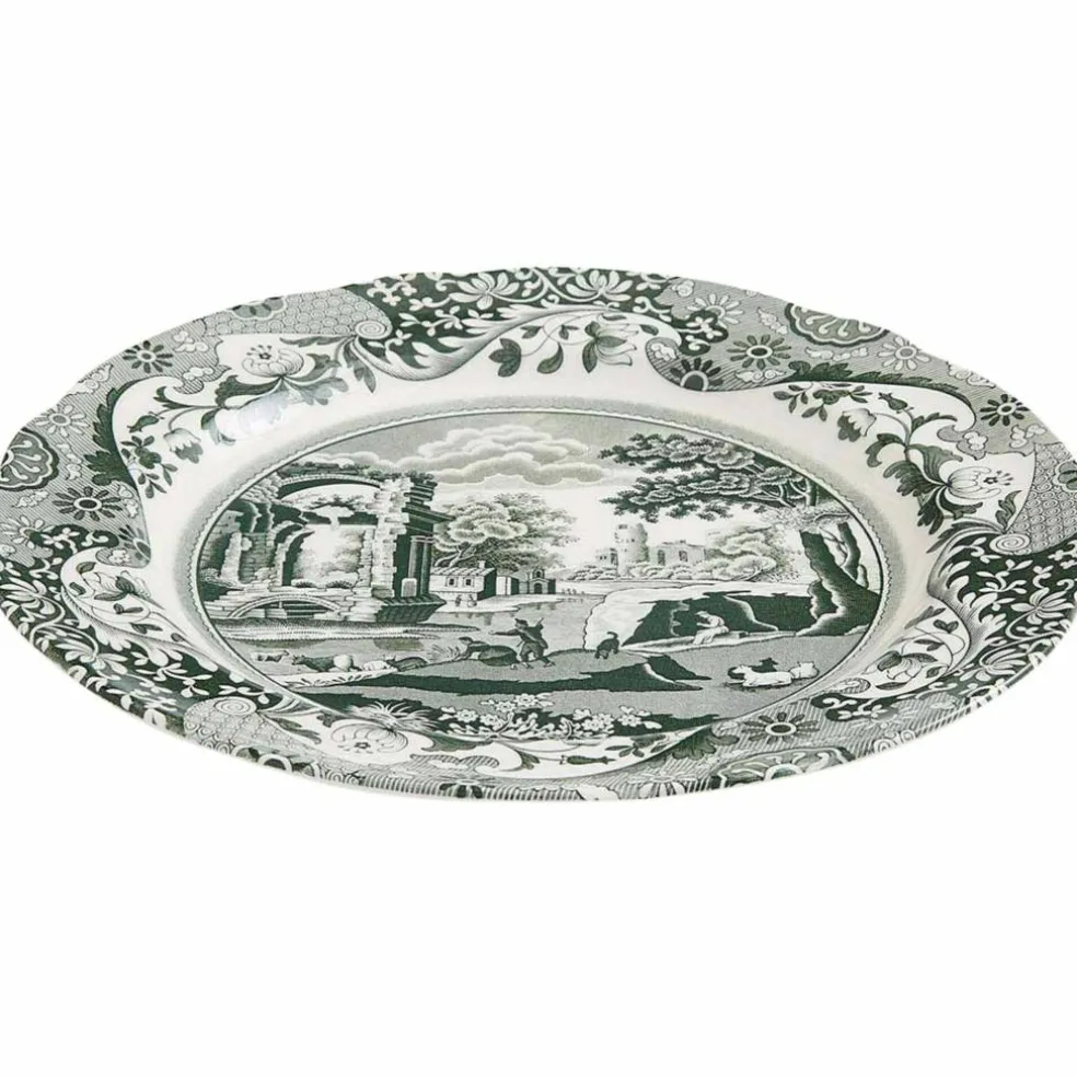 Heritage Green Italian assiett 15 cm, grön/vit