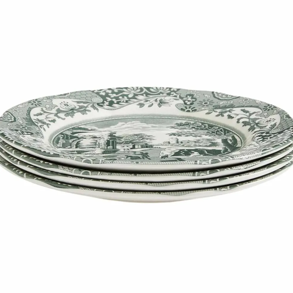 Heritage Green Italian assiett 15 cm, grön/vit