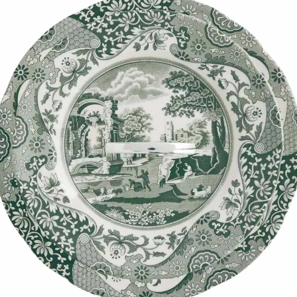 Heritage Green Italian kakfat 2-vånings, grön/vit