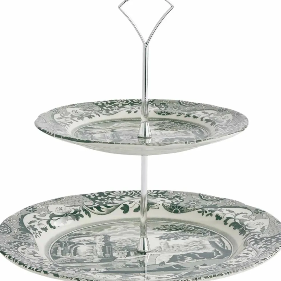 Heritage Green Italian kakfat 2-vånings, grön/vit