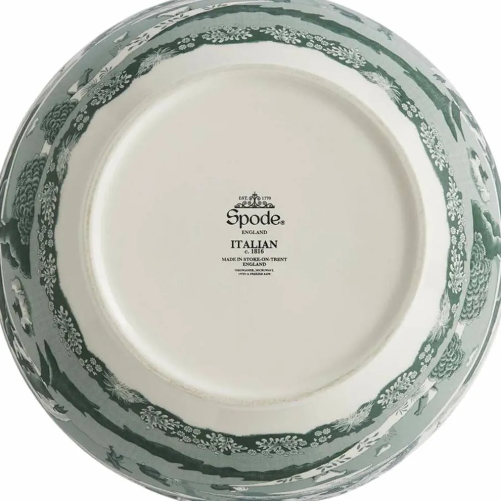 Heritage Green Italian serveringsskål 27,5 cm, grön/vit