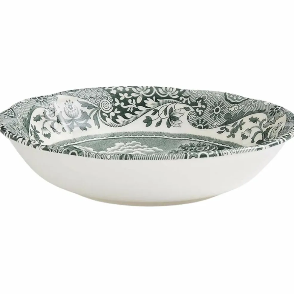Heritage Green Italian skål 15 cm, grön/vit