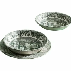 Heritage Green Italian skål 11 cm, grön/vit