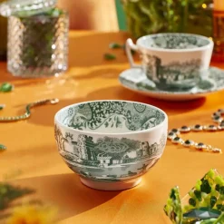Heritage Green Italian skål 11 cm, grön/vit