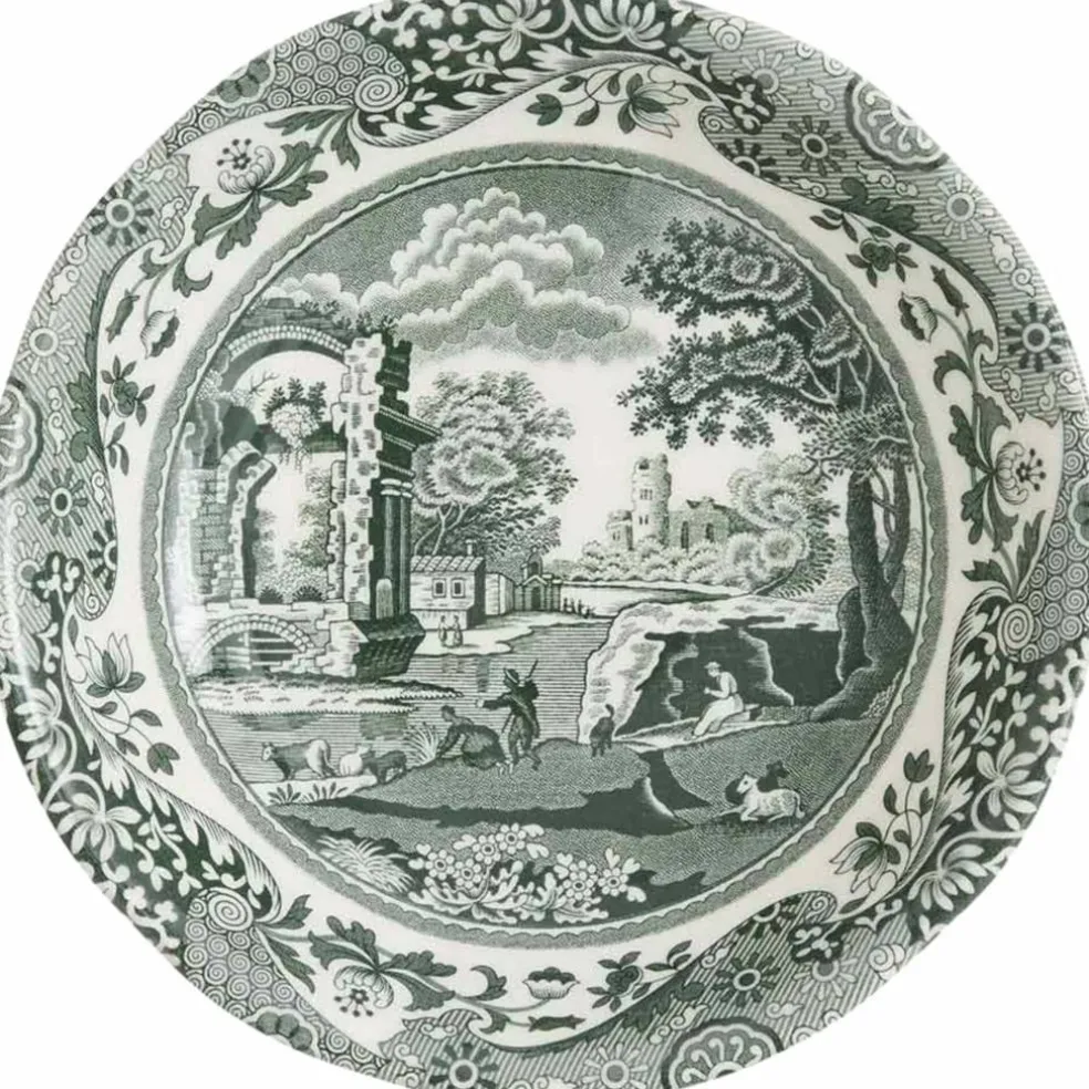 Heritage Green Italian skål 11 cm, grön/vit
