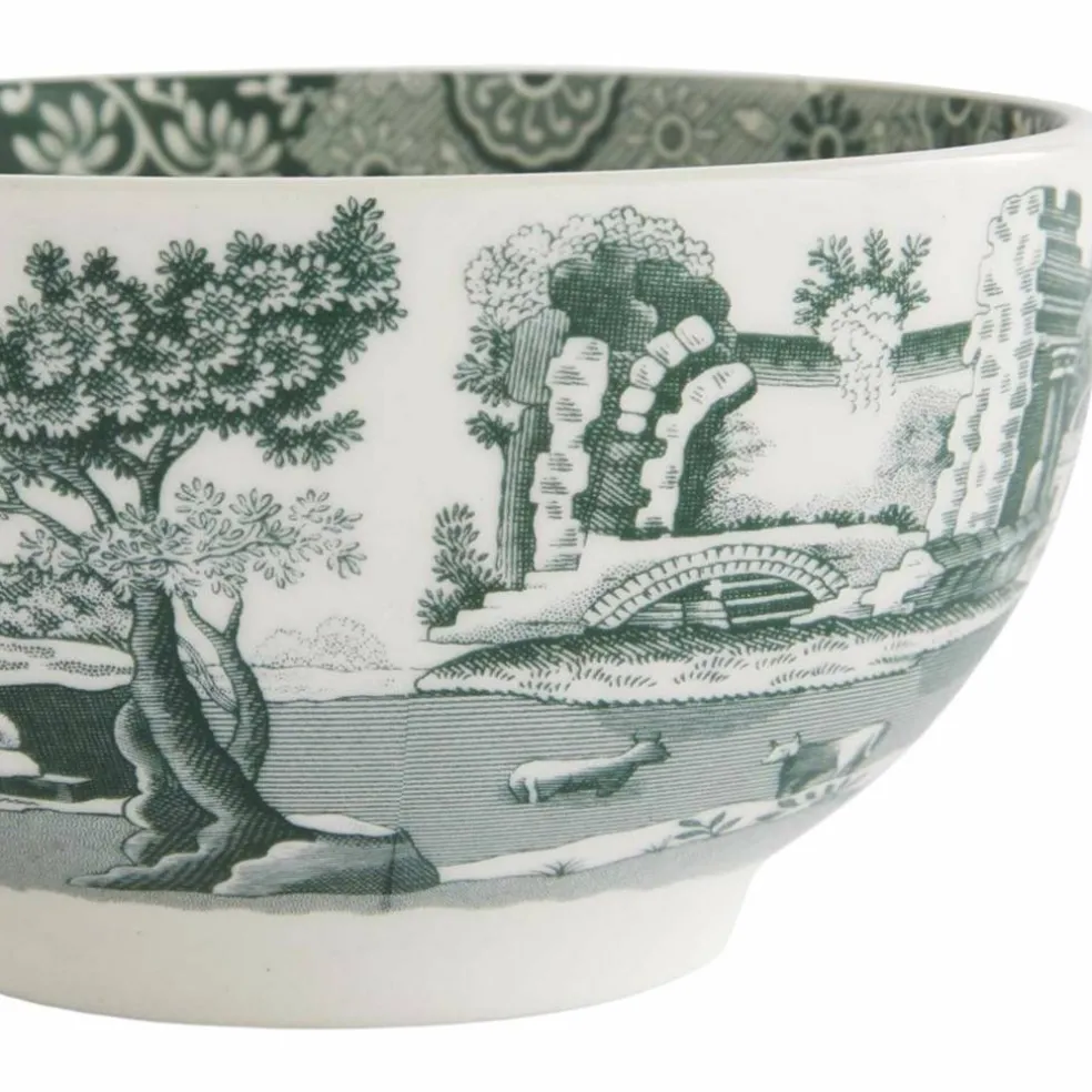 Heritage Green Italian skål 11 cm, grön/vit