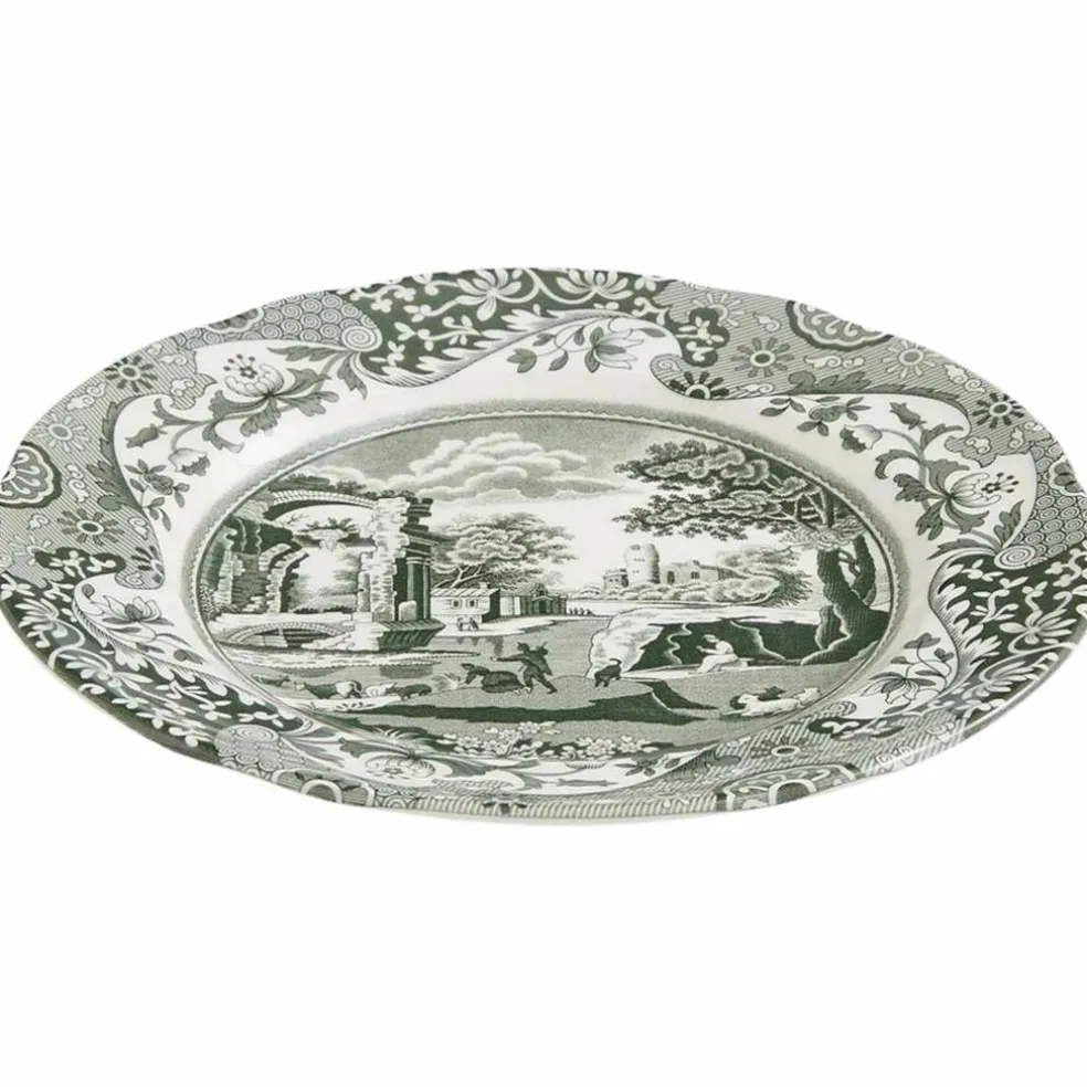 Heritage Green Italian tallrik 20 cm, grön/vit