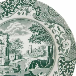 Heritage Green Italian tallrik 27 cm, grön/vit