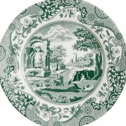 Heritage Green Italian tallrik 27 cm, grön/vit