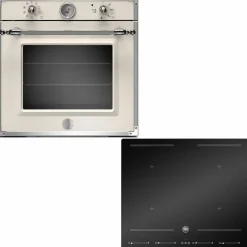 Heritage inbyggnadsugn och induktionshäll 60 cm, svart