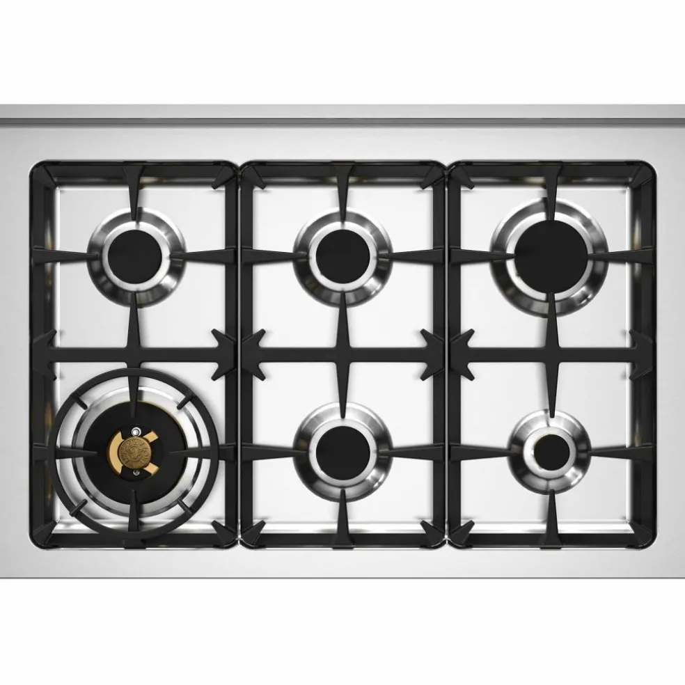 HER96L1EAVT Heritage gasspis med singelugn, 90 cm, cremevit