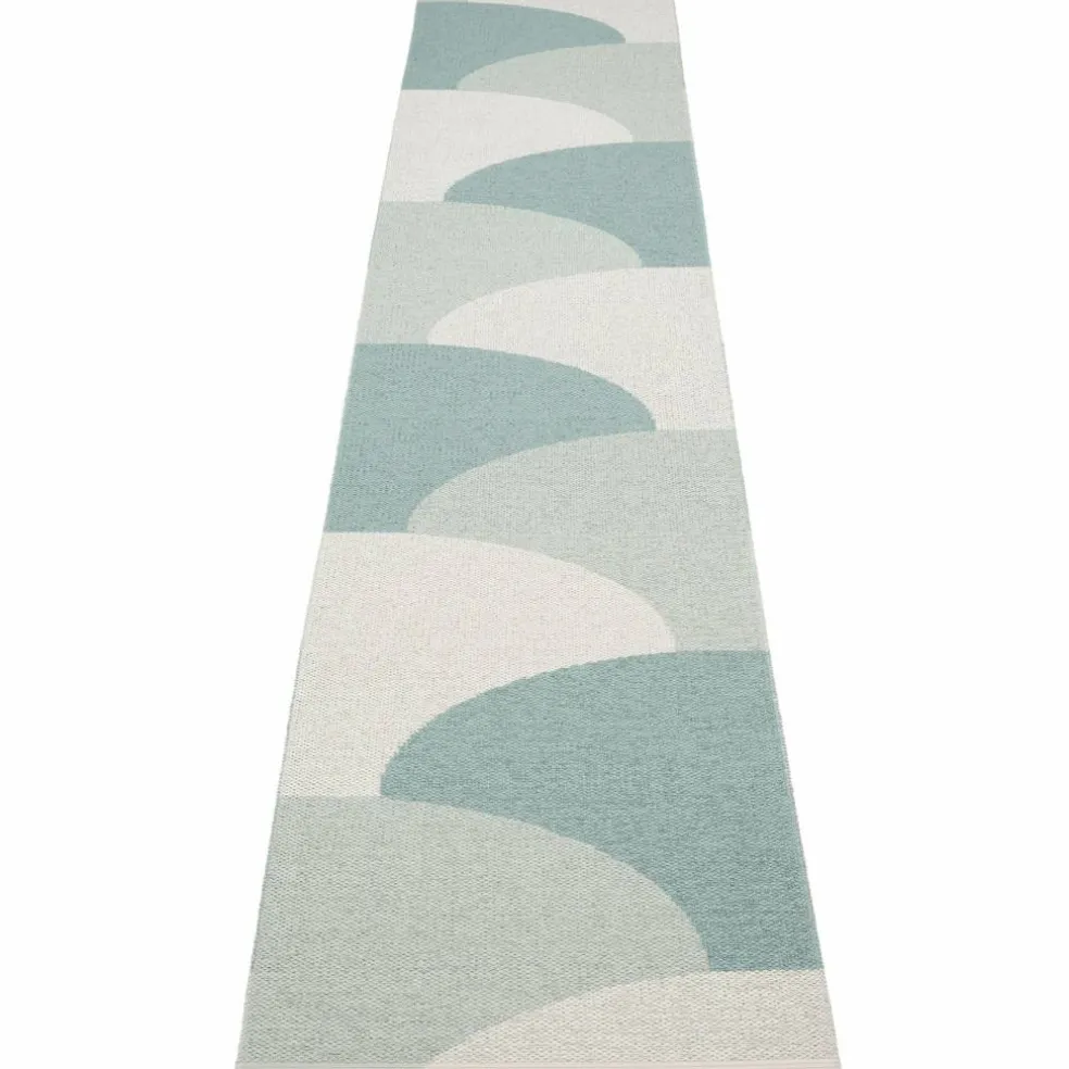 Hill matta 70 × 360 cm, army/mint/grey