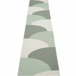 Hill matta 70 × 360 cm, army/mint/grey