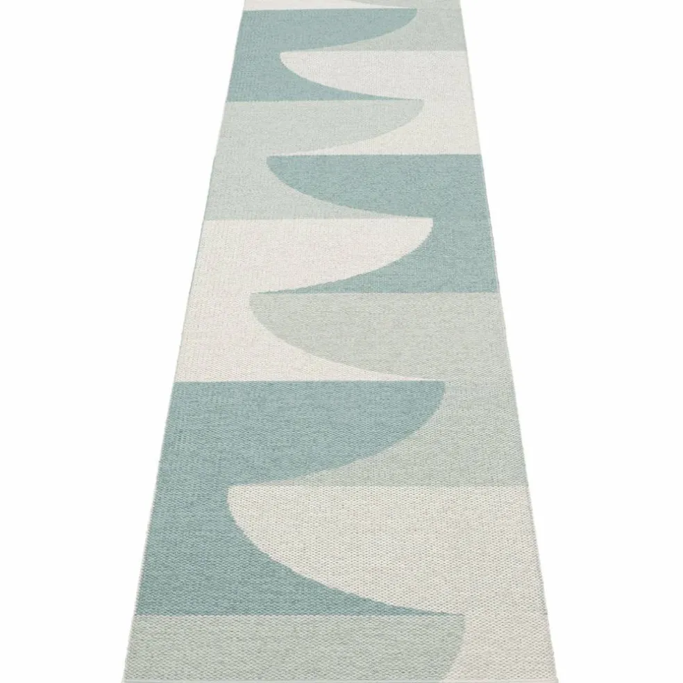 Hill matta 70 × 270 cm, army/mint/grey