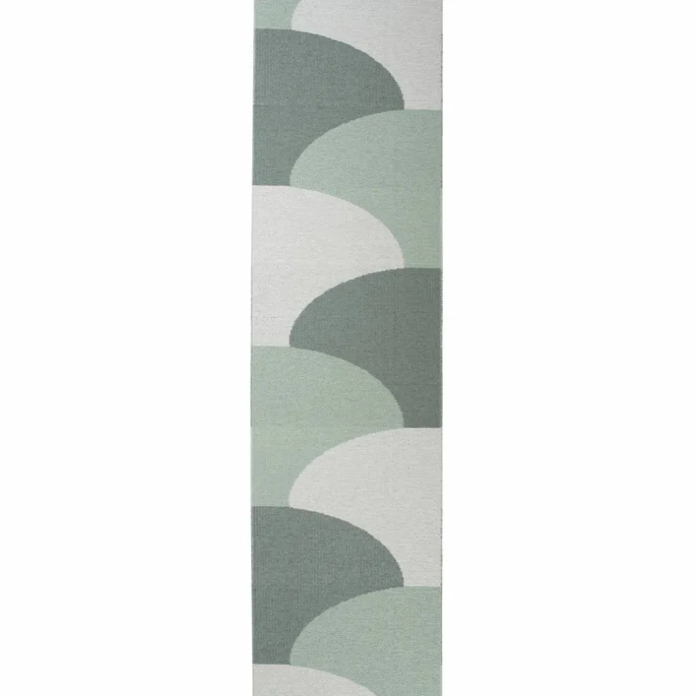 Hill matta 70 × 270 cm, army/mint/grey