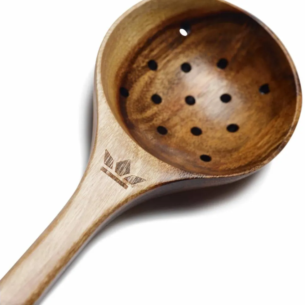 Hålslev djup, large, acaciaträ