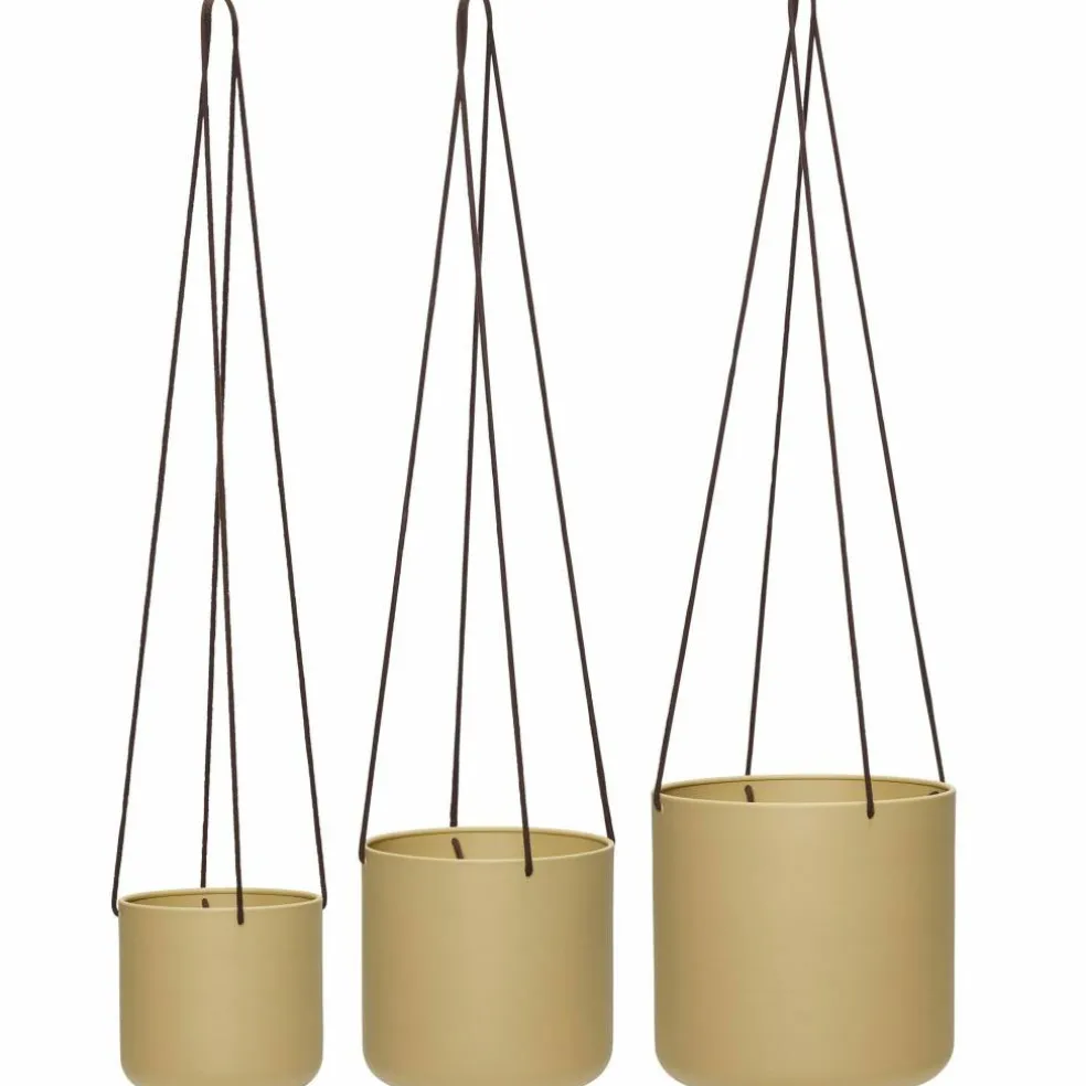 Hängande blomkruka 3 st, beige