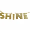 Hängande Bokstäver SHINE Guld