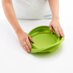 Hopfällbart durkslag, grön