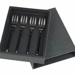 Hune Titanium Mat Black, Tårtgafflar, 4 st.