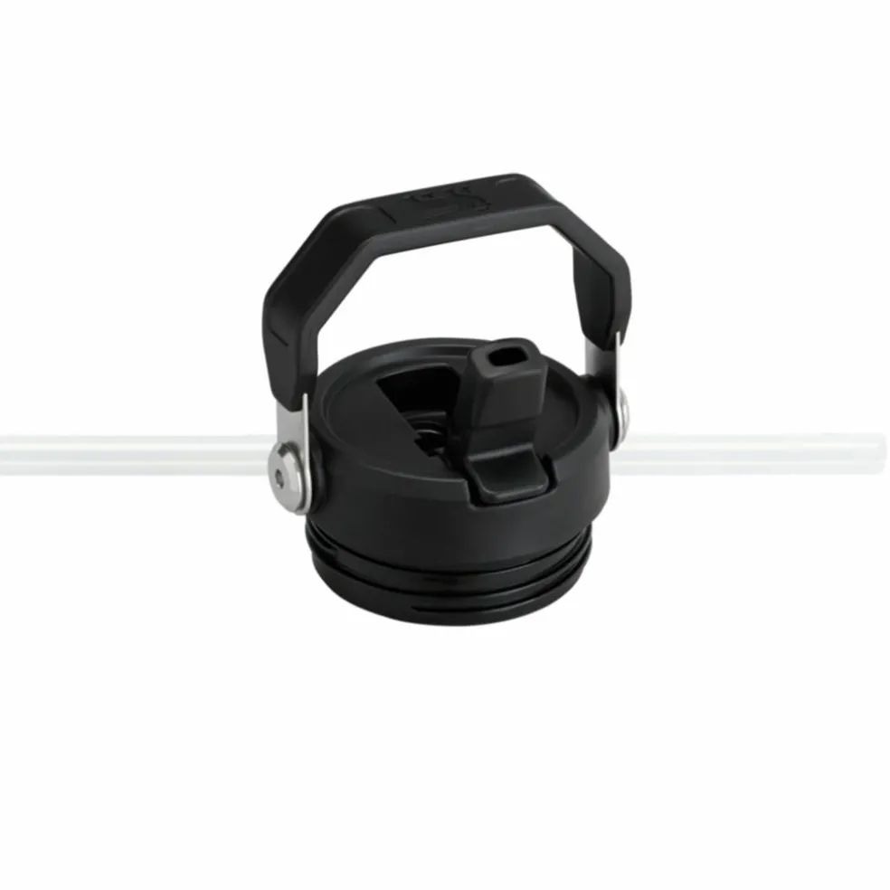 IceFlow Flip Straw vattenflaska 0,71 liter, svart