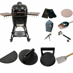 Icon kamadogrill large med smashpaket, svart