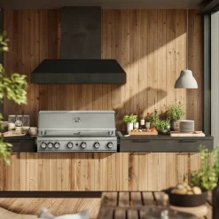 Inbyggnadsgrill för gas Jewel 6 built-in