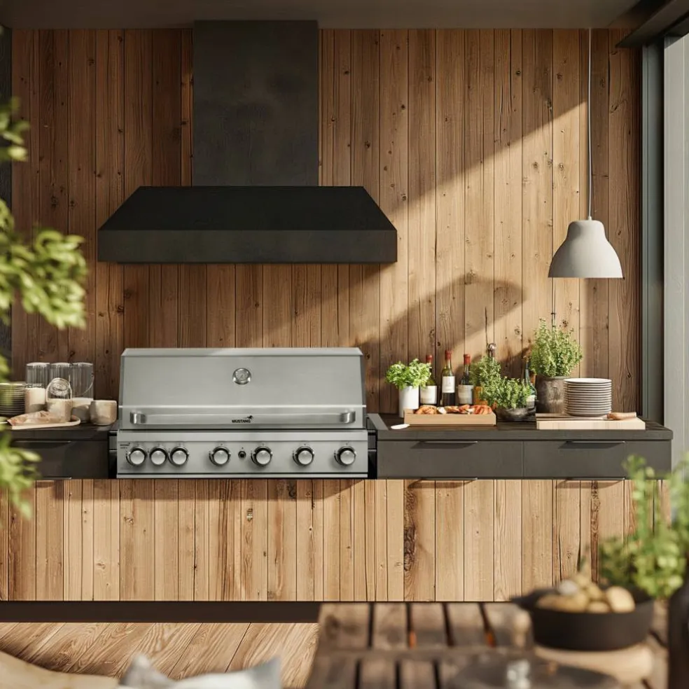 Inbyggnadsgrill för gas Jewel 6 built-in