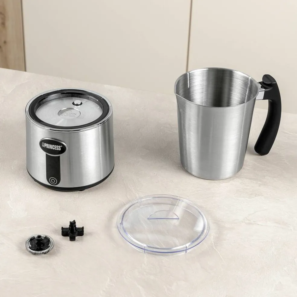 Induction mjölkskummare 650 watt, silver