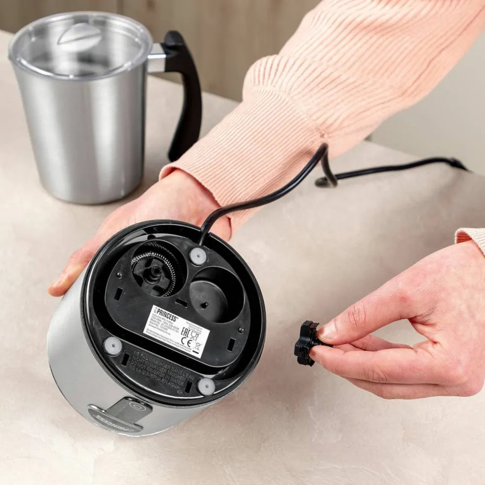 Induction mjölkskummare 650 watt, silver