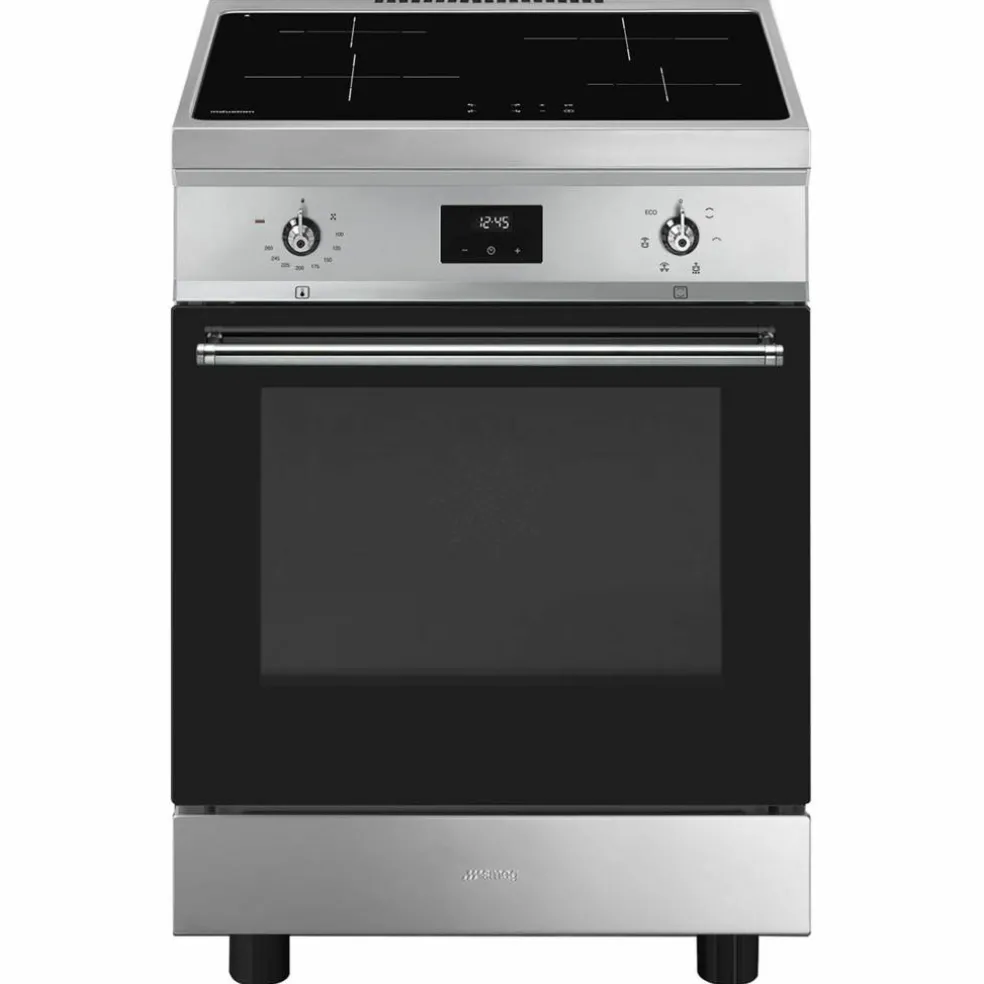 Induktionsspis 60 cm, rostfritt stål