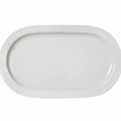Inka serveringsfat, vit