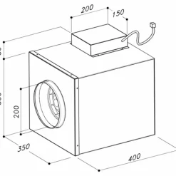 Inomhus8 fläktmotor, extern