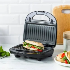 3-in-1 smörgåsgrill/våffeljärn, black